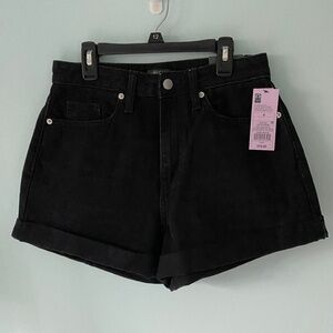 NWT Black Jean Shorts